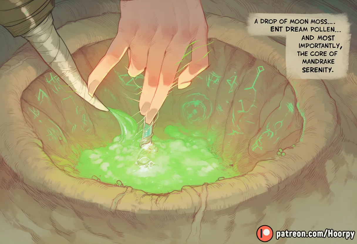 Marcille's Potion Experiment porn comic picture 7