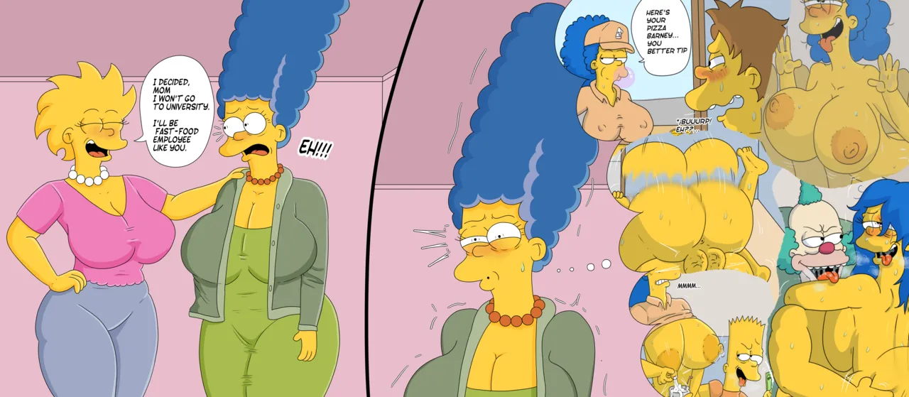 Marge & Lisa's Adventures in Fast Food porn comic picture 11