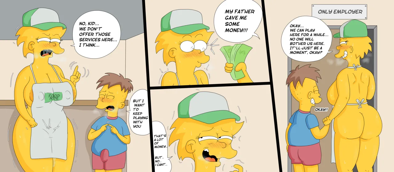 Marge & Lisa's Adventures in Fast Food porn comic picture 14