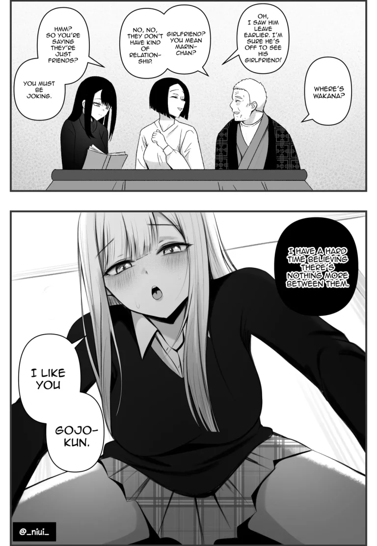 Marin x Gojo porn comic picture 1