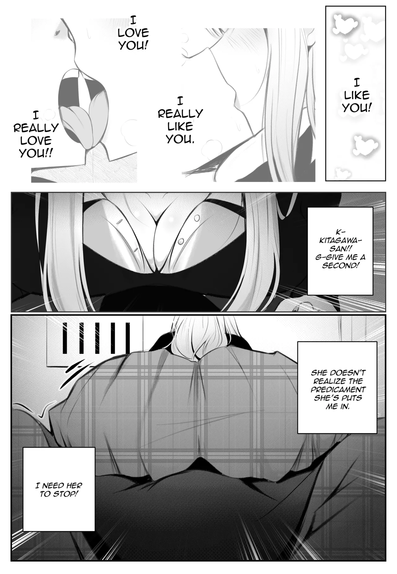Marin x Gojo porn comic picture 2