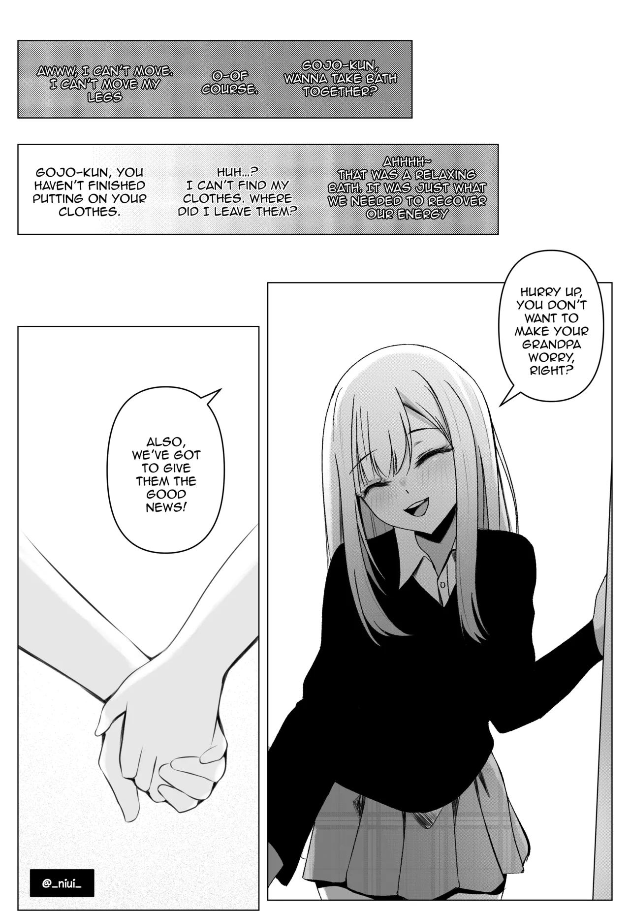 Marin x Gojo porn comic picture 23