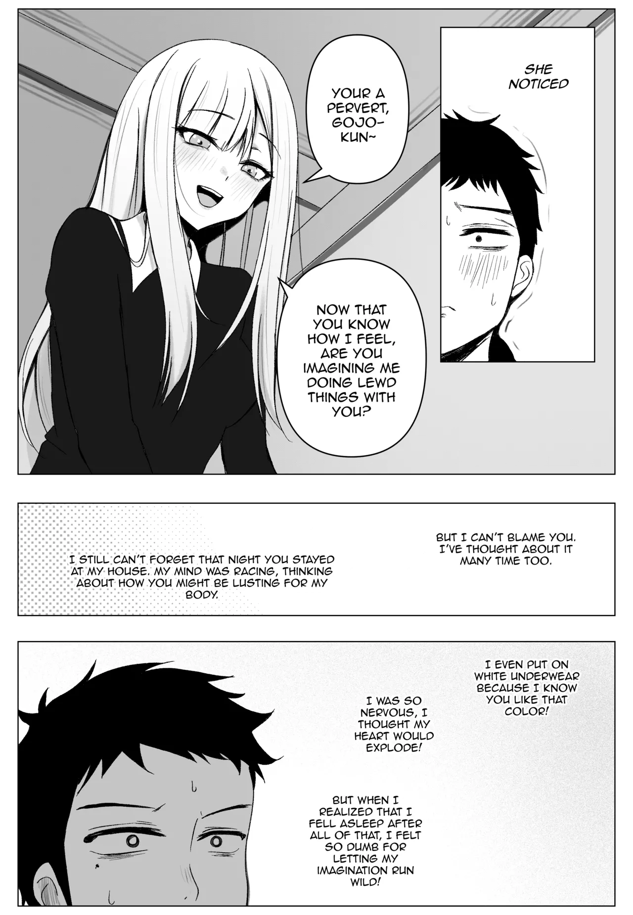 Marin x Gojo porn comic picture 7