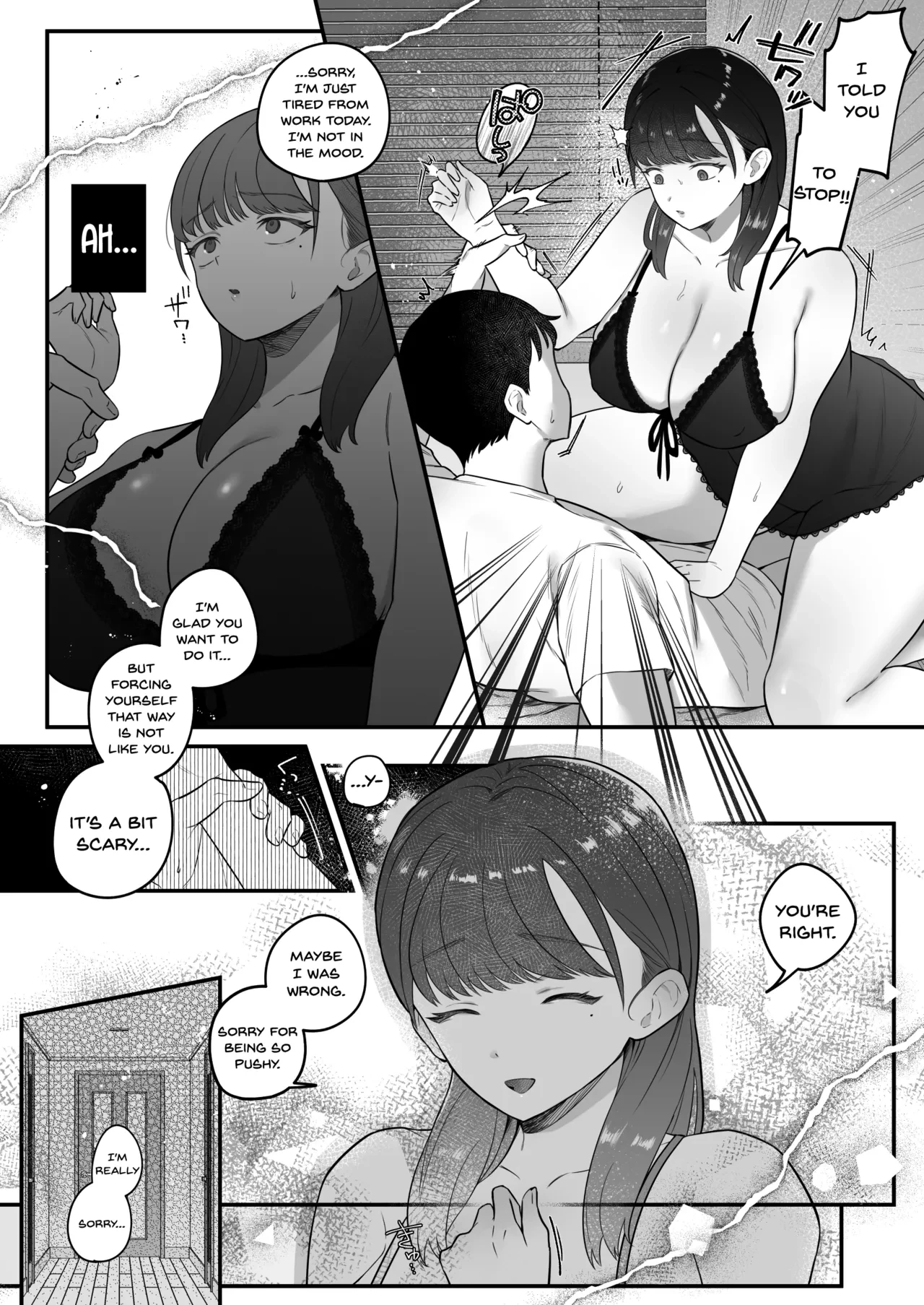 Maso Mesu Rinjin Onahozuma ~Saikai Shita Moto SeFri o Dekachin de Saikyouiku suru Hanashi~ porn comic picture 33