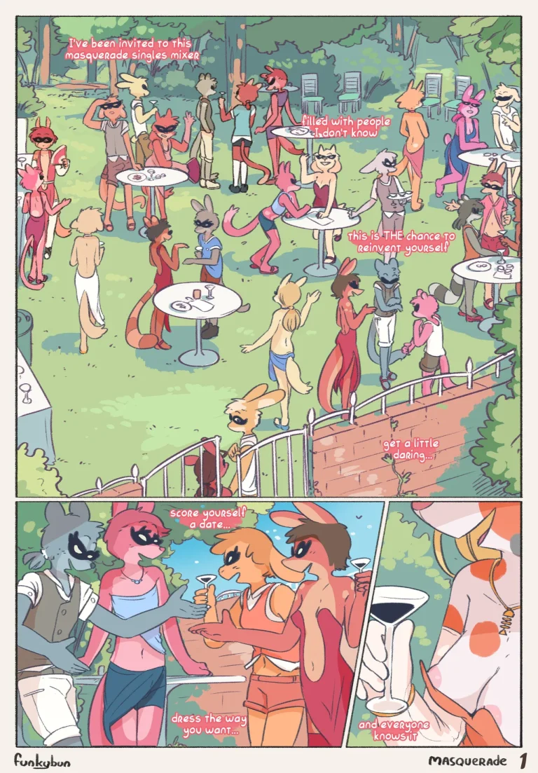 Masquerade porn comic picture 1