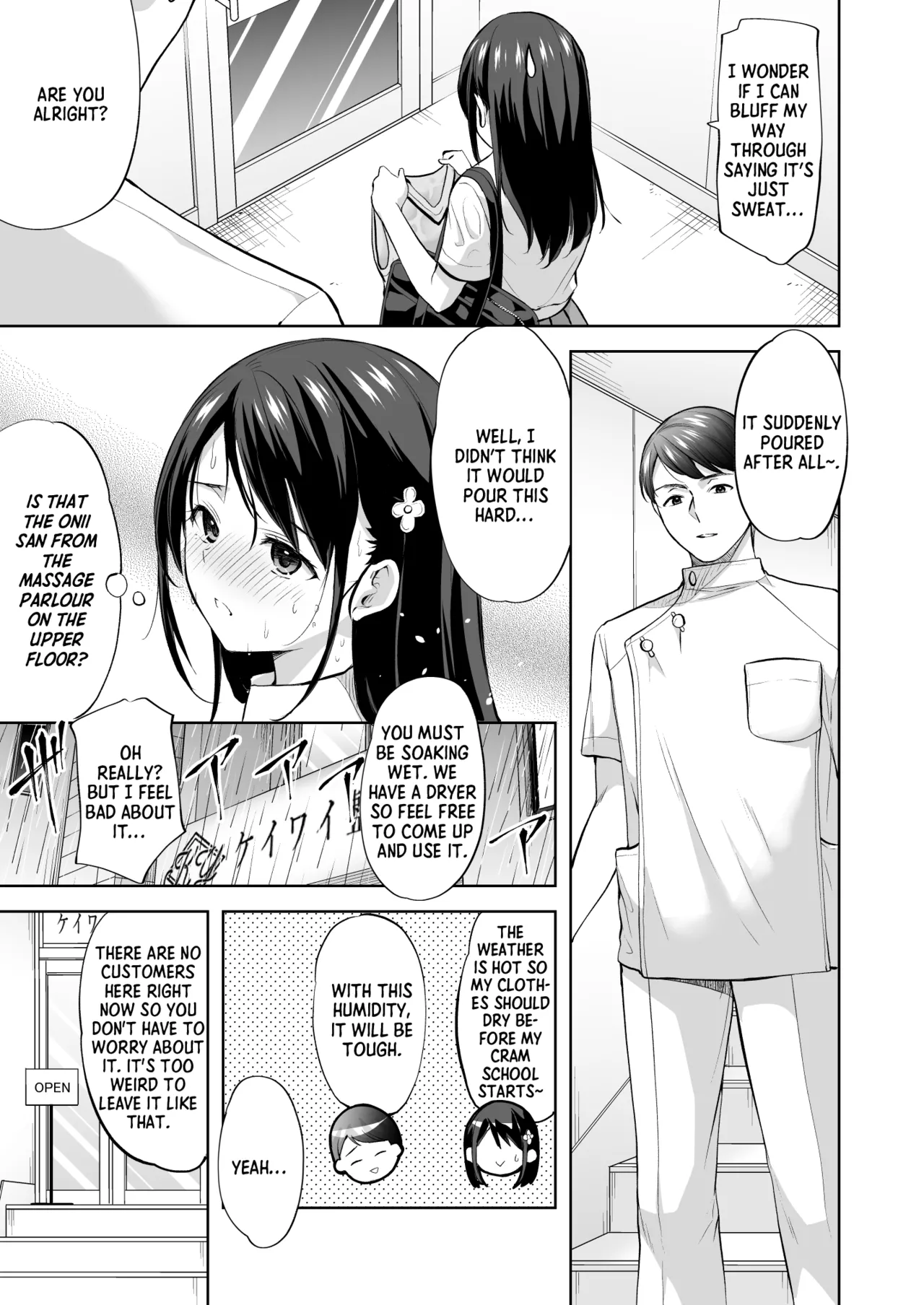 Massage parlor above the cram school porn comic picture 5