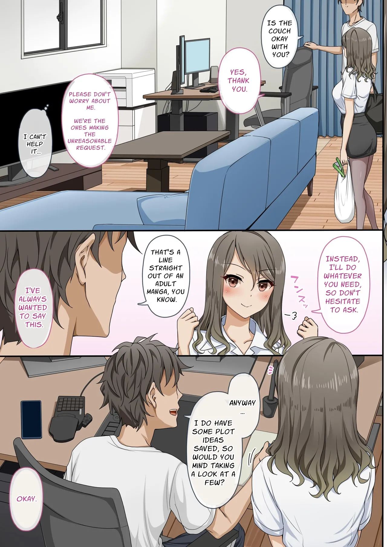 Meet The Draft Deadline While Your Beautiful Busybody Erotic Manga Editor Lends A "Helping Hand" | Sawayaki Bijin no Eromanga Henshuu-san ni Nukimakutte Morai nagara Genkou Ganbaru Hanashi porn comic picture 4