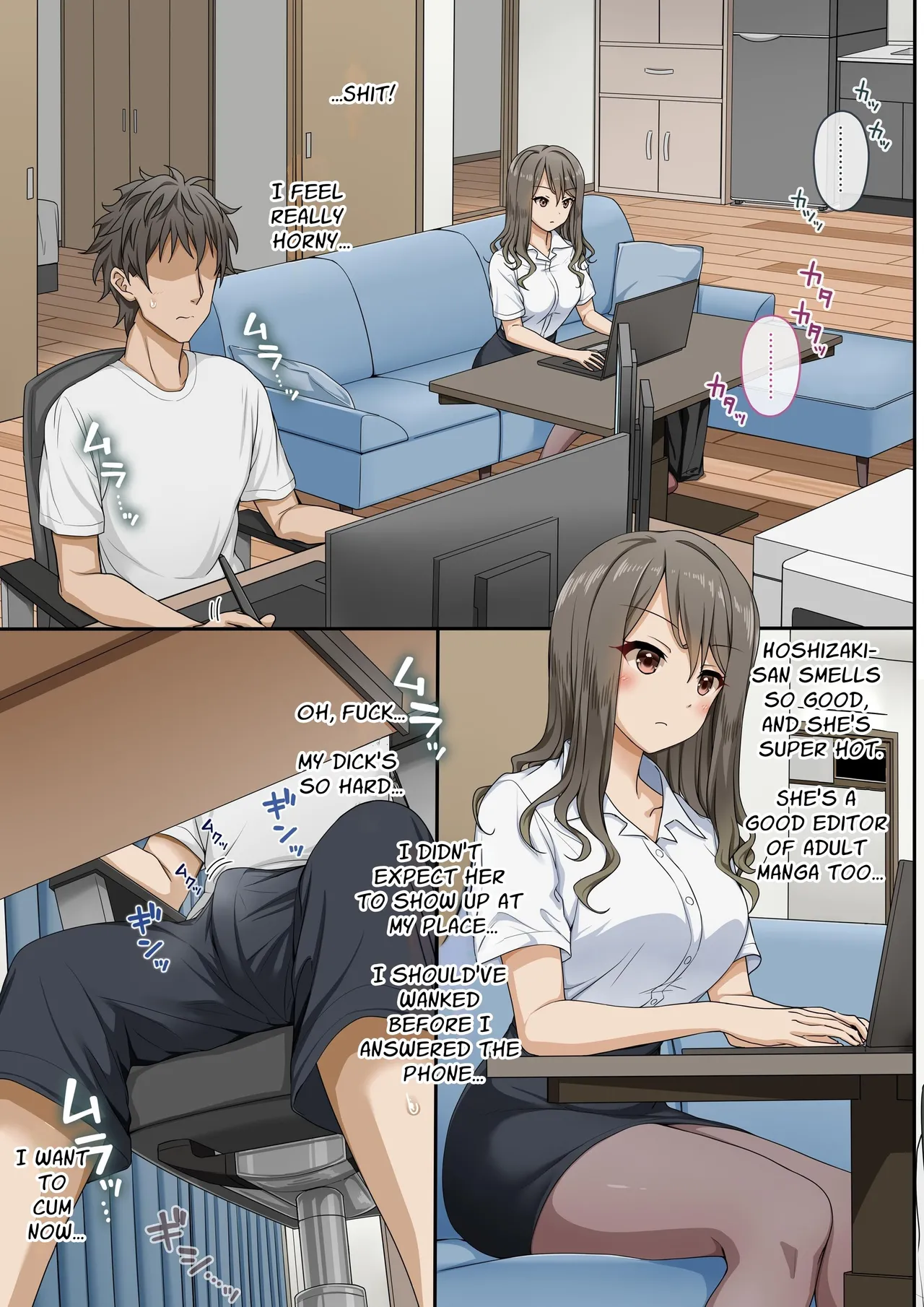Meet The Draft Deadline While Your Beautiful Busybody Erotic Manga Editor Lends A "Helping Hand" | Sawayaki Bijin no Eromanga Henshuu-san ni Nukimakutte Morai nagara Genkou Ganbaru Hanashi porn comic picture 6