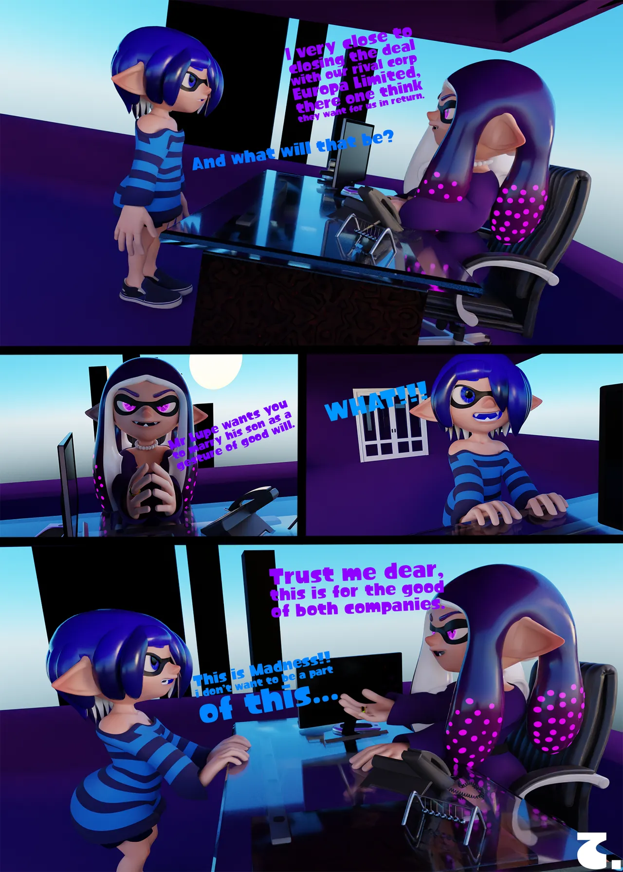 Midnight Blues porn comic picture 3