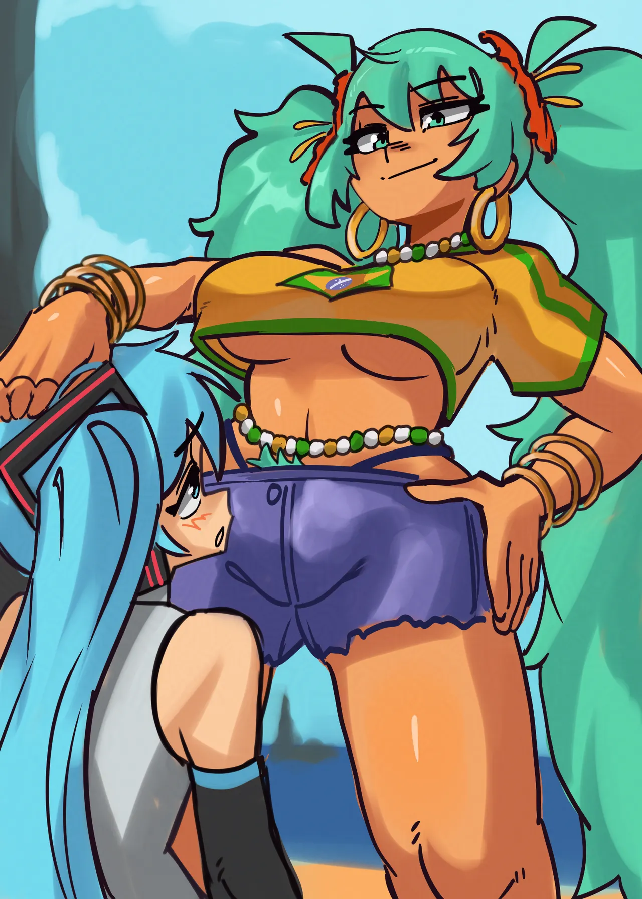 Miku x Br Miku porn comic picture 2