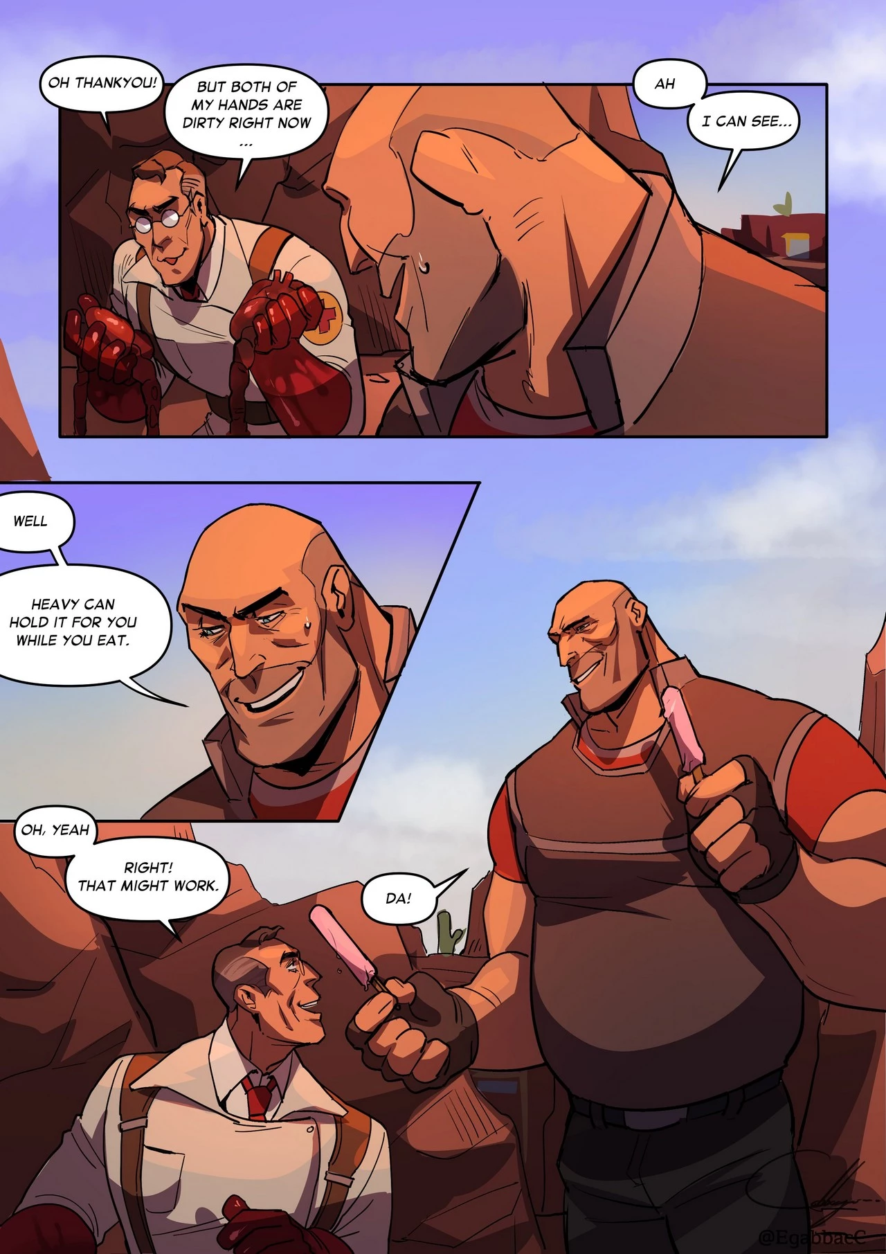 Milk Strawberry Popsicle porn comic picture 2