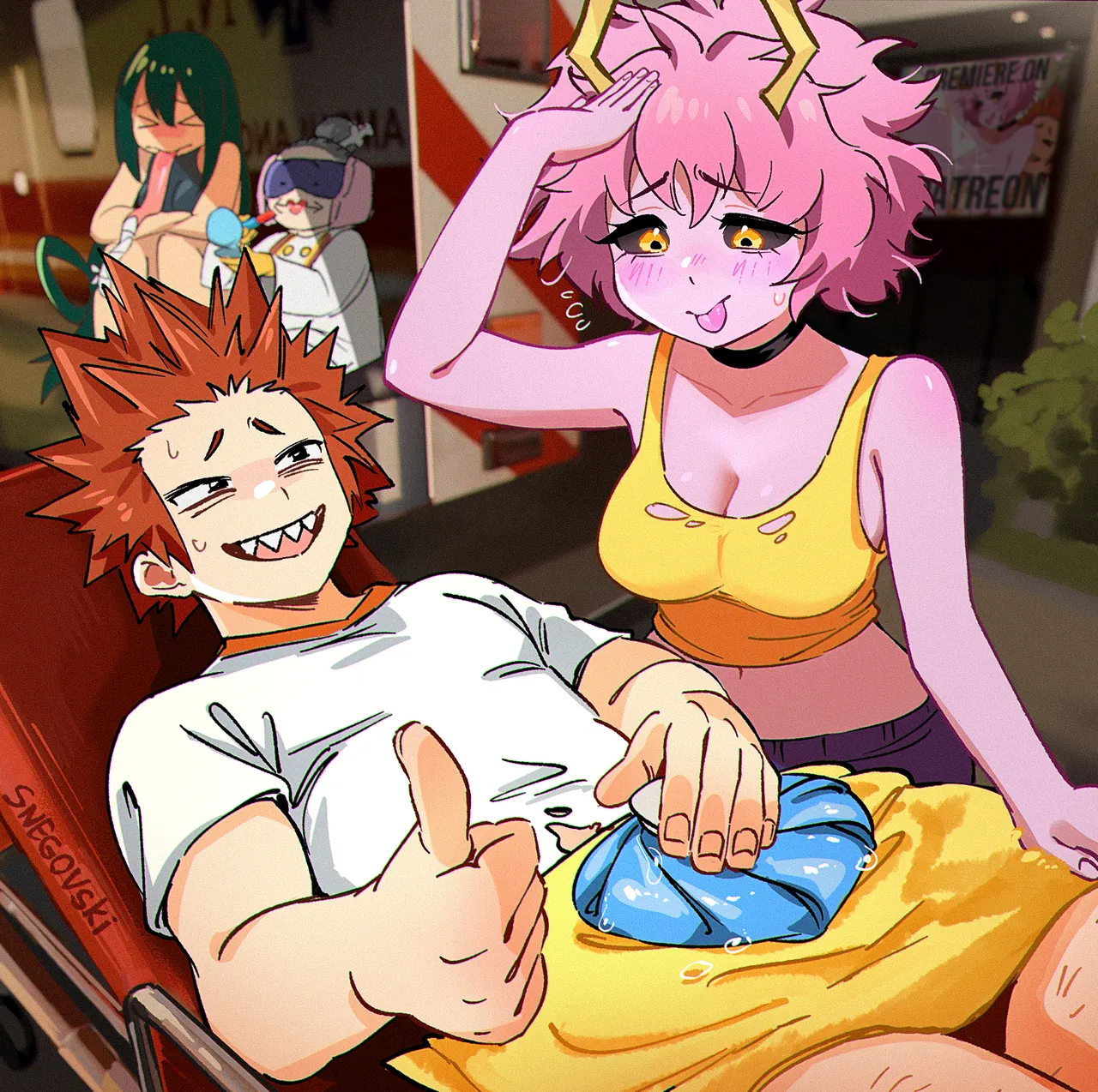 Mina + Friends porn comic picture 1