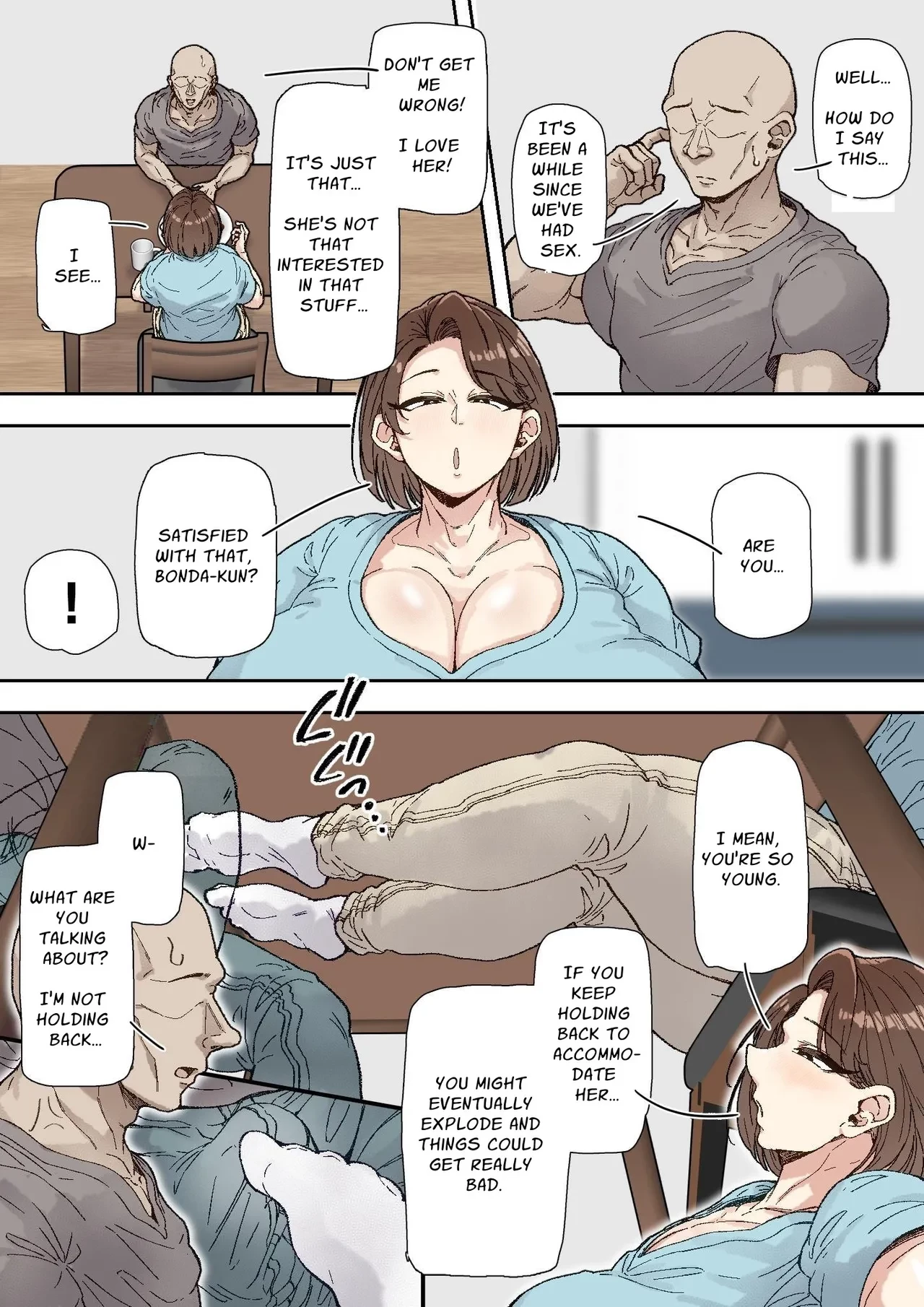 Minako Morikawa (42) Easily Falls to the Big Dick Guy at Work | Morikawa Minako (42) Beit-saki no Deka Chin-kun ni Assari Kan Ochi porn comic picture 5