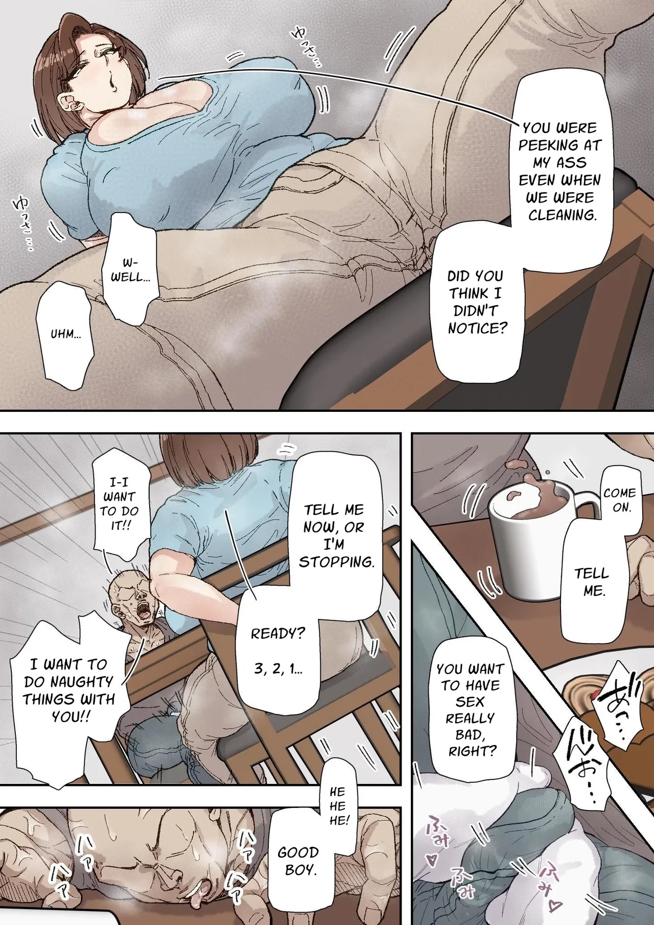 Minako Morikawa (42) Easily Falls to the Big Dick Guy at Work | Morikawa Minako (42) Beit-saki no Deka Chin-kun ni Assari Kan Ochi porn comic picture 7