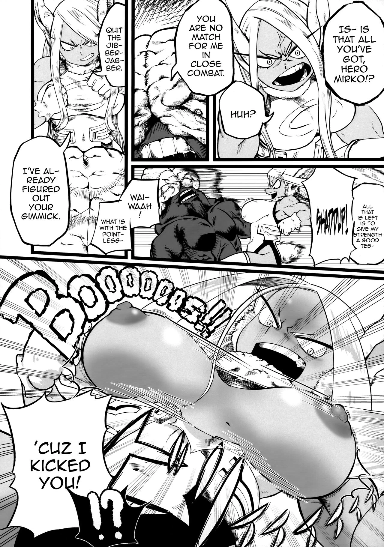 Mirko vs Dick Noumu | Mirko vs Chinpo Nounashi porn comic picture 3