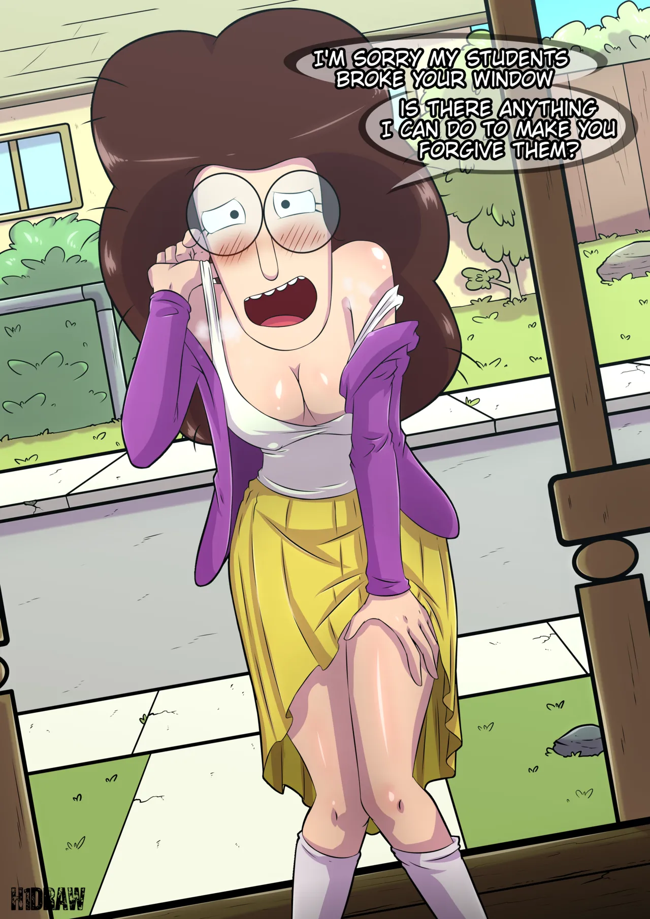 Miss Baker porn comic picture 6