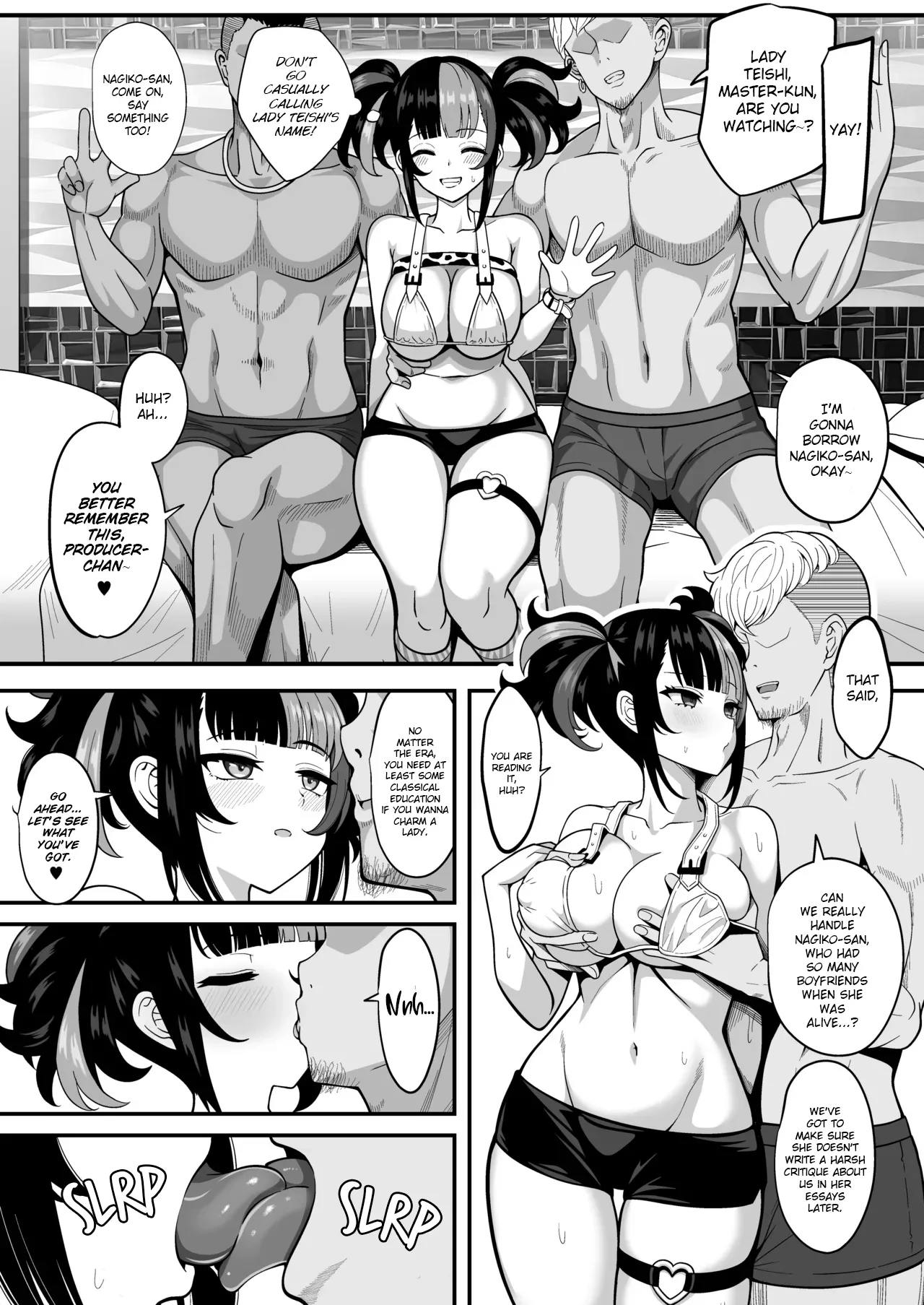 Mizugi Nagiko-san ga Toshishita Joushi to Master no Netorase Shumi ni Tsukiau Hon porn comic picture 7