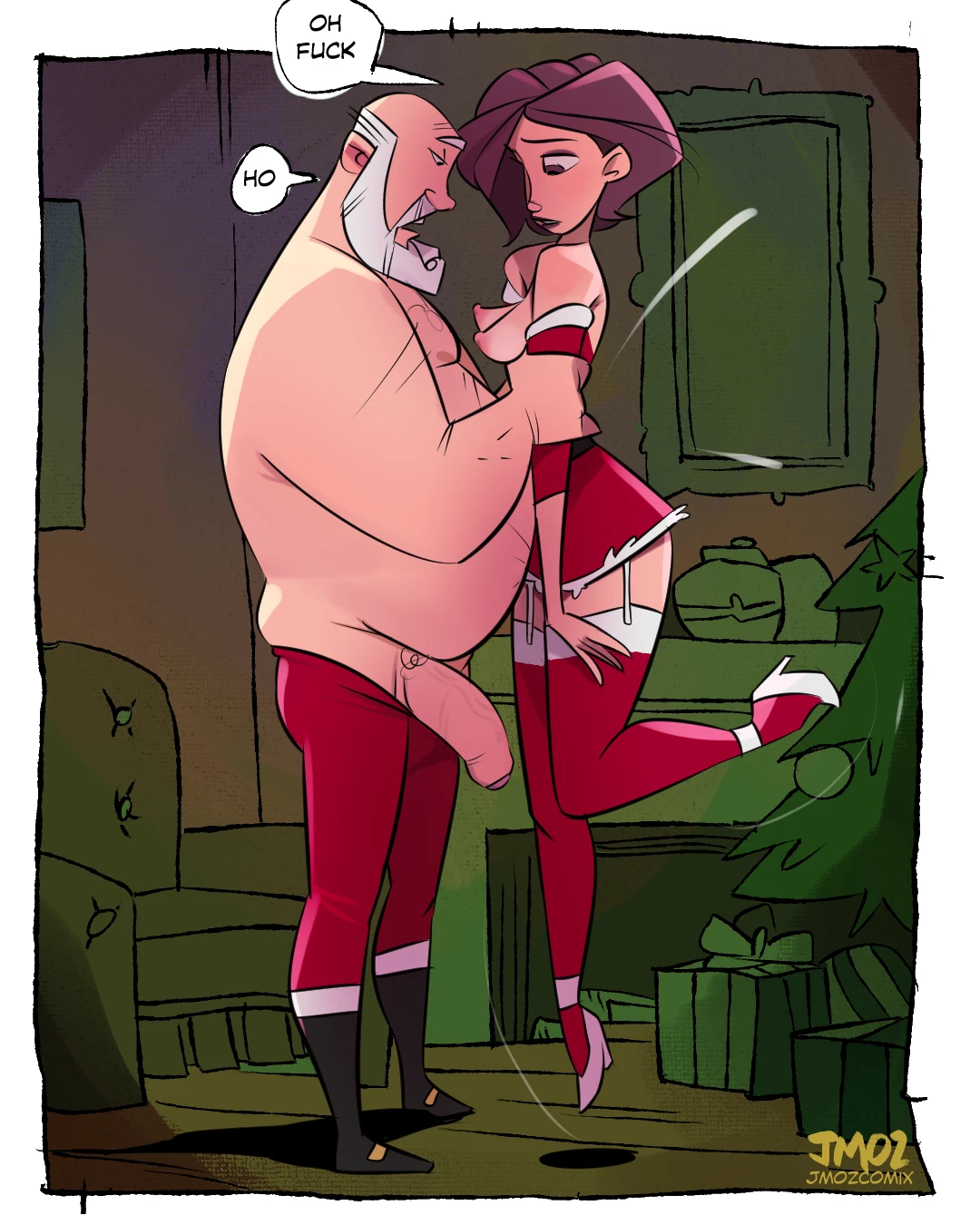 Monica Xmas short - HoHoHoe porn comic picture 5