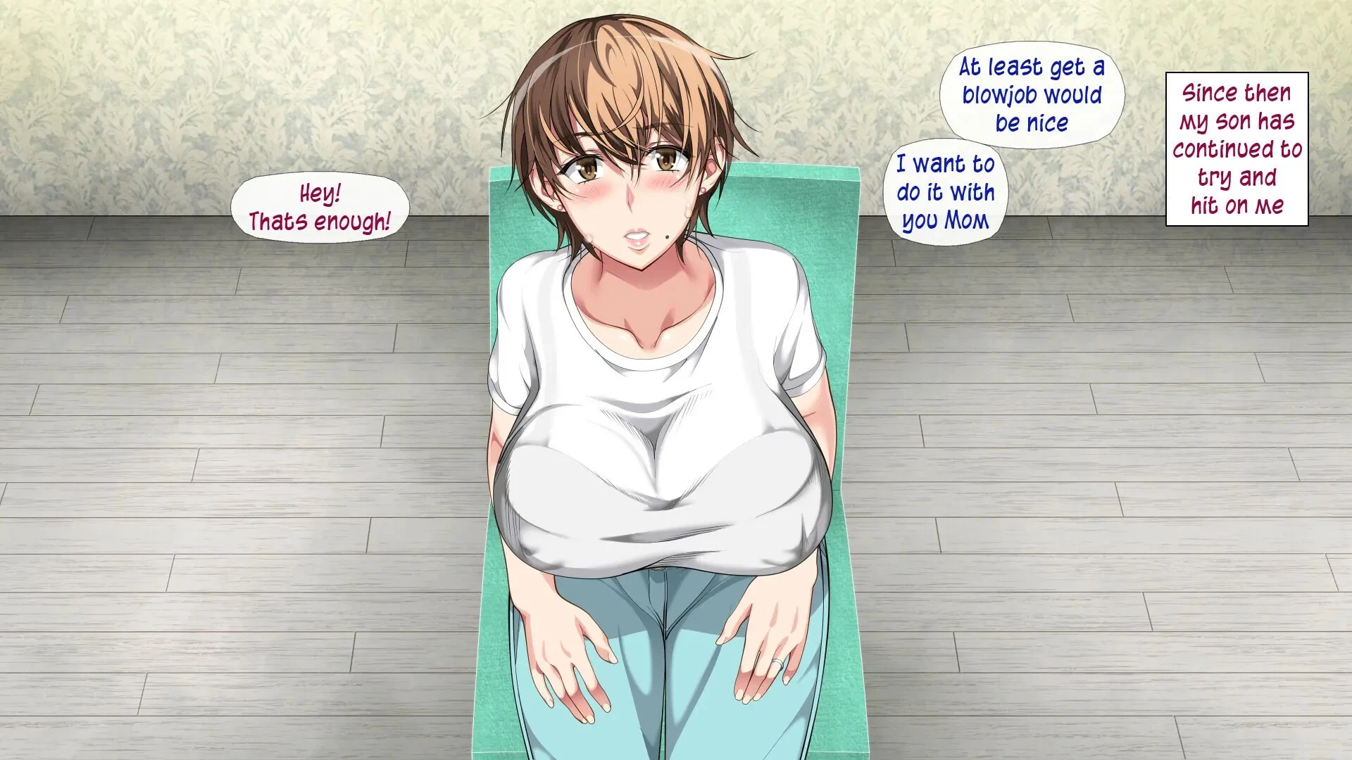 Mother and son's ongoing incestuous relationship Part1 | Boshi Soukan ga Nichijouka Shita Oyako... Sannengo, Haha o Haramaseta Musuko porn comic picture 44