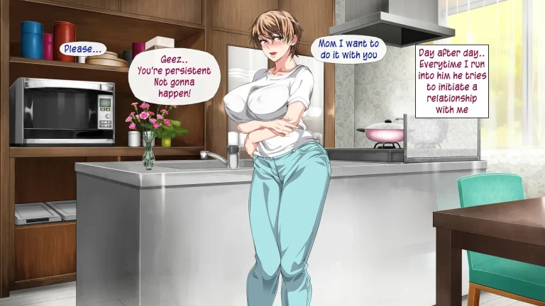 Mother and son's ongoing incestuous relationship Part1 | Boshi Soukan ga Nichijouka Shita Oyako... Sannengo, Haha o Haramaseta Musuko porn comic picture 45