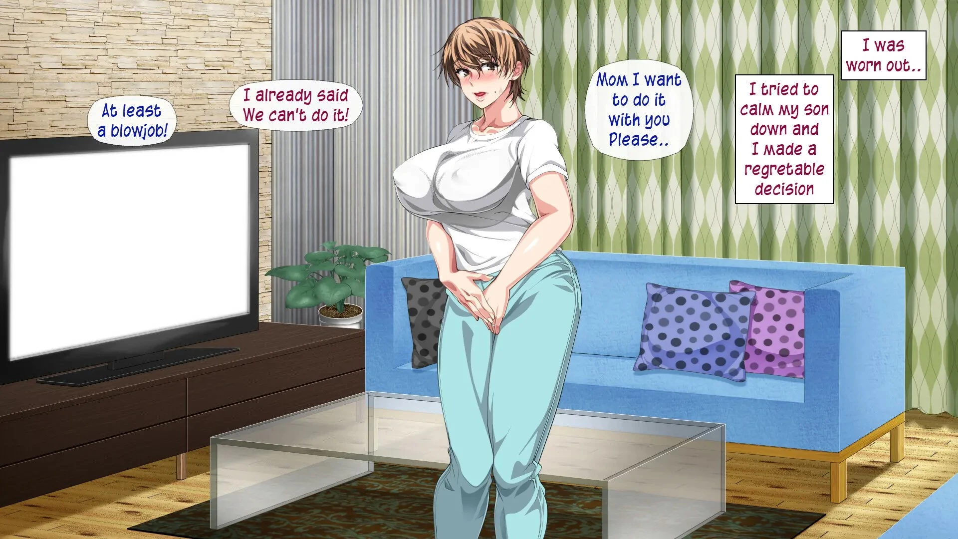 Mother and son's ongoing incestuous relationship Part1 | Boshi Soukan ga Nichijouka Shita Oyako... Sannengo, Haha o Haramaseta Musuko porn comic picture 47