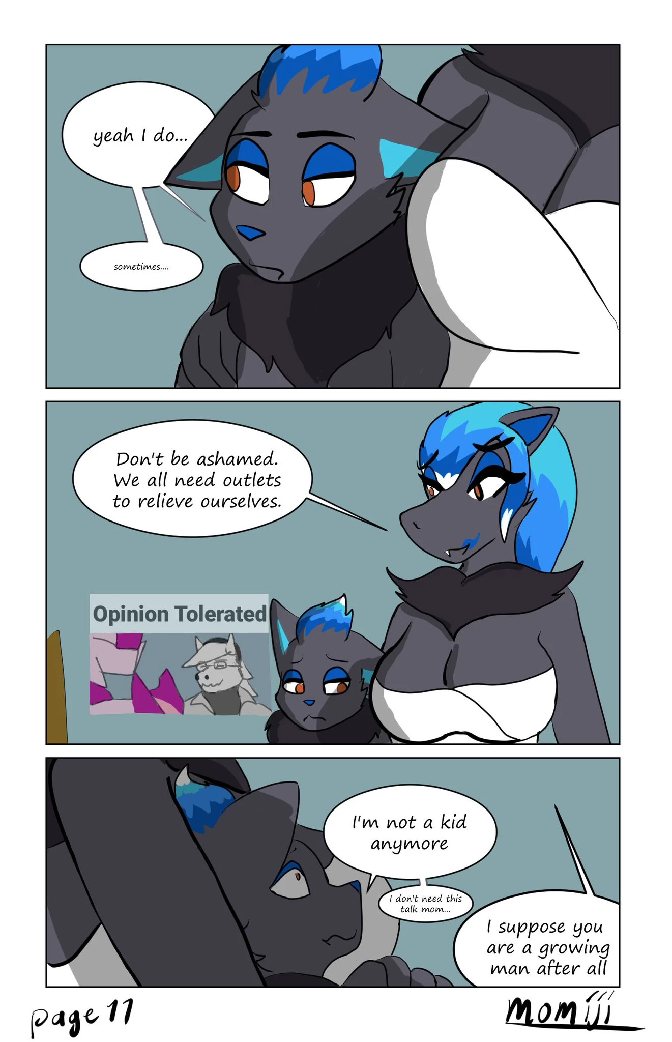 Motherly desires! porn comic picture 14