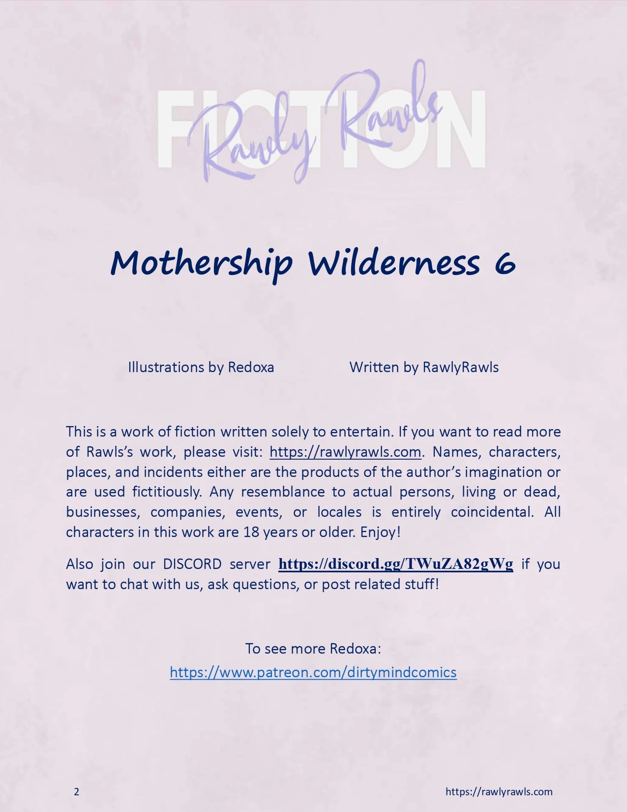 Mothership Wilderness 6: Rawly Rawls Fiction porn comic picture 2