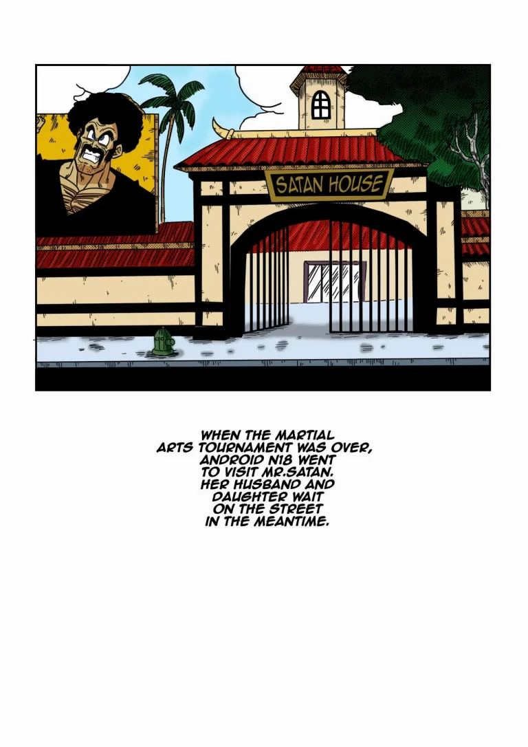 Mr. Satan vs Android 18 porn comic picture 2