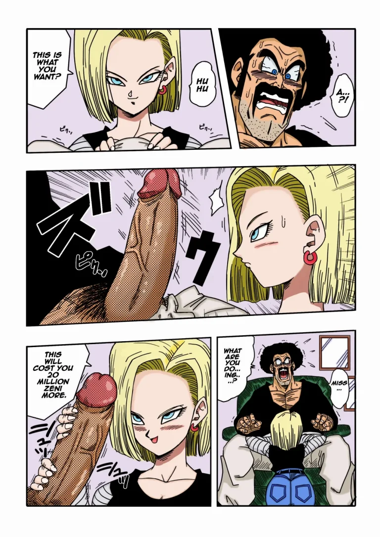 Mr. Satan vs Android 18 porn comic picture 5