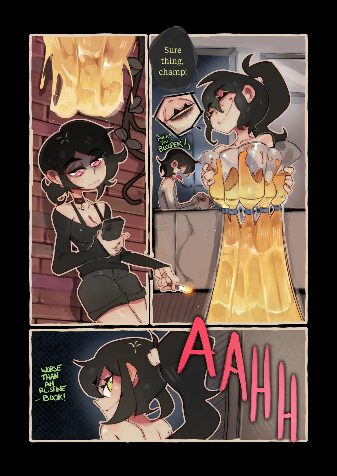 Mrs. Graves roleplay sex - Goth Cougar and Tired Femboy 2 porn comic picture 21