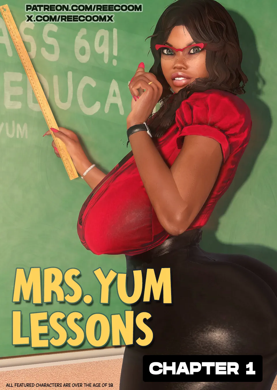 Mrs.YUM lessons porn comic picture 1