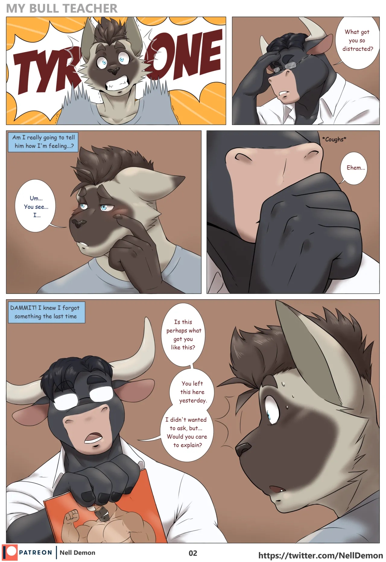 My Bull Teacher porn comic picture 4