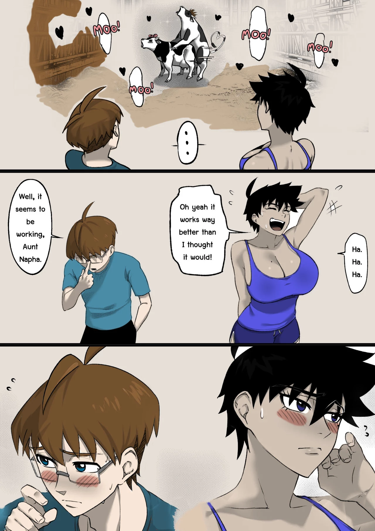 My Farmer Aunt is having a problem porn comic picture 14