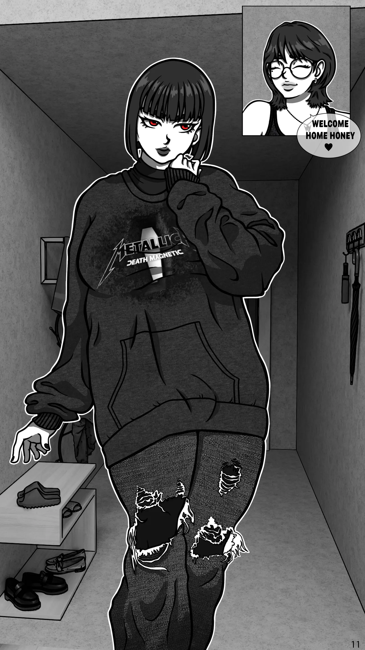 My Goth Futa Sis Is Huge porn comic picture 13