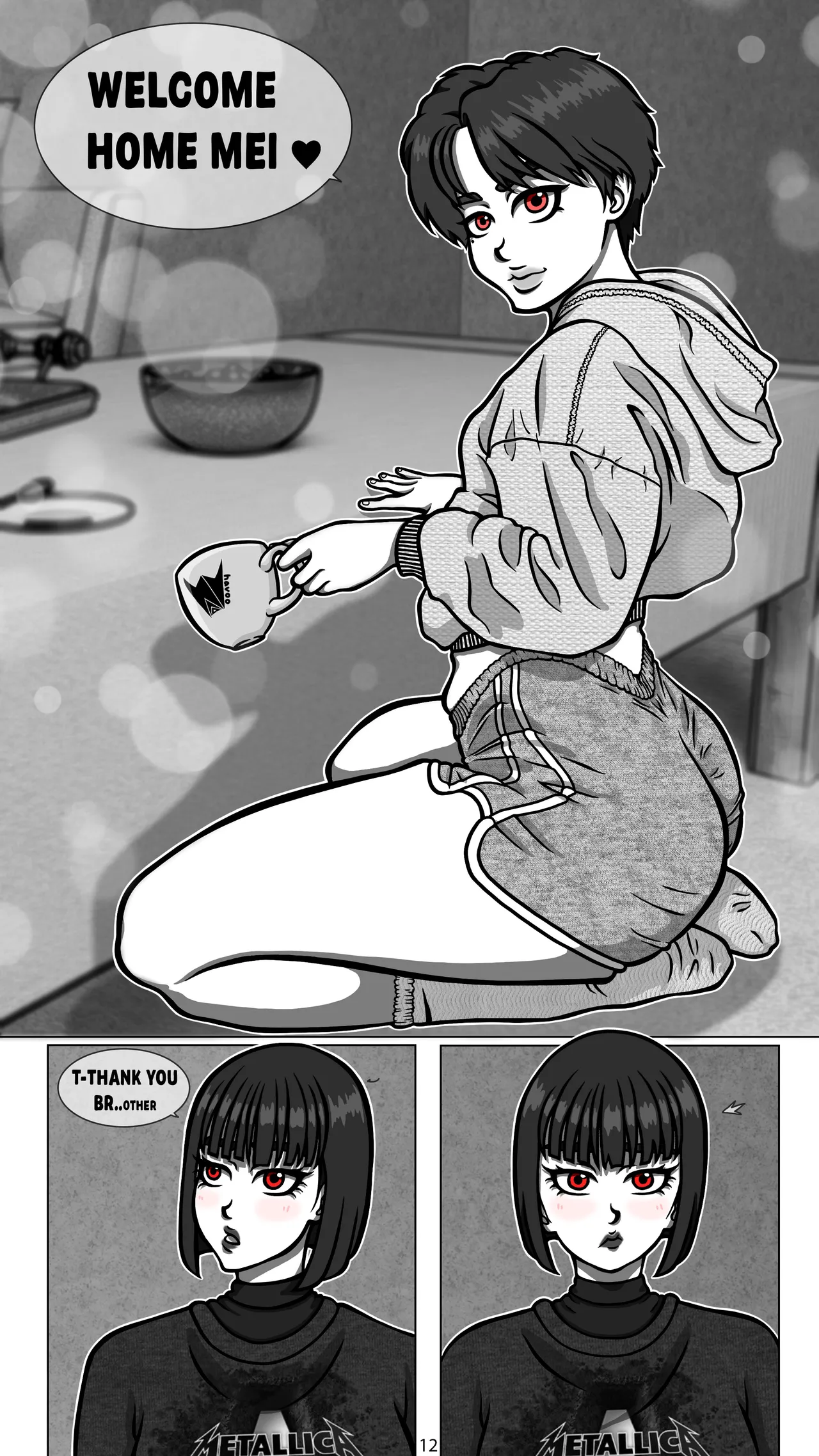 My Goth Futa Sis Is Huge porn comic picture 14