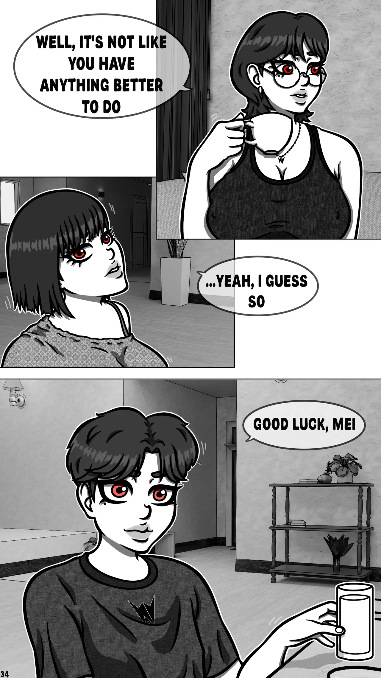 My Goth Futa Sis Is Huge porn comic picture 36