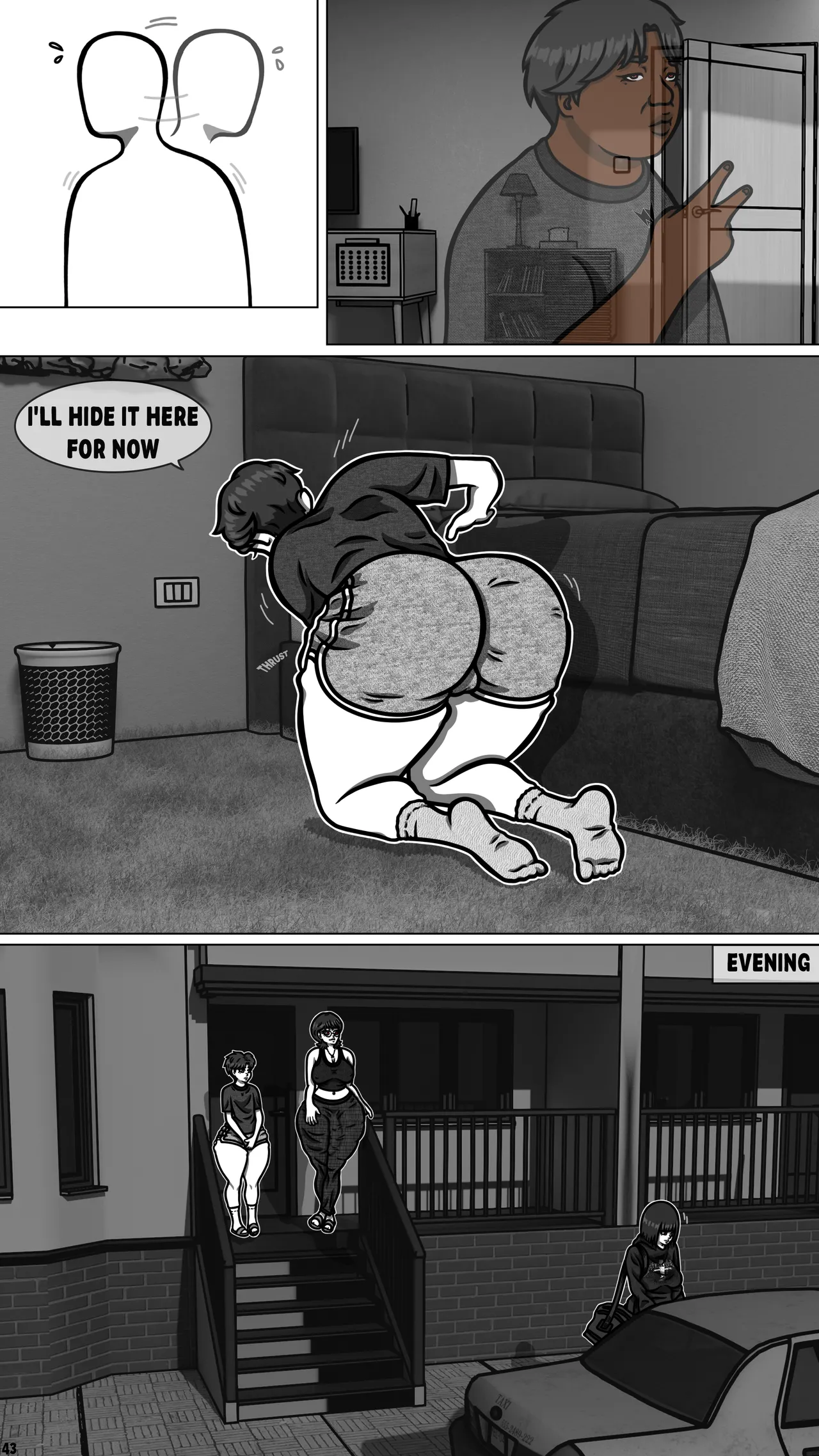 My Goth Futa Sis Is Huge porn comic picture 45