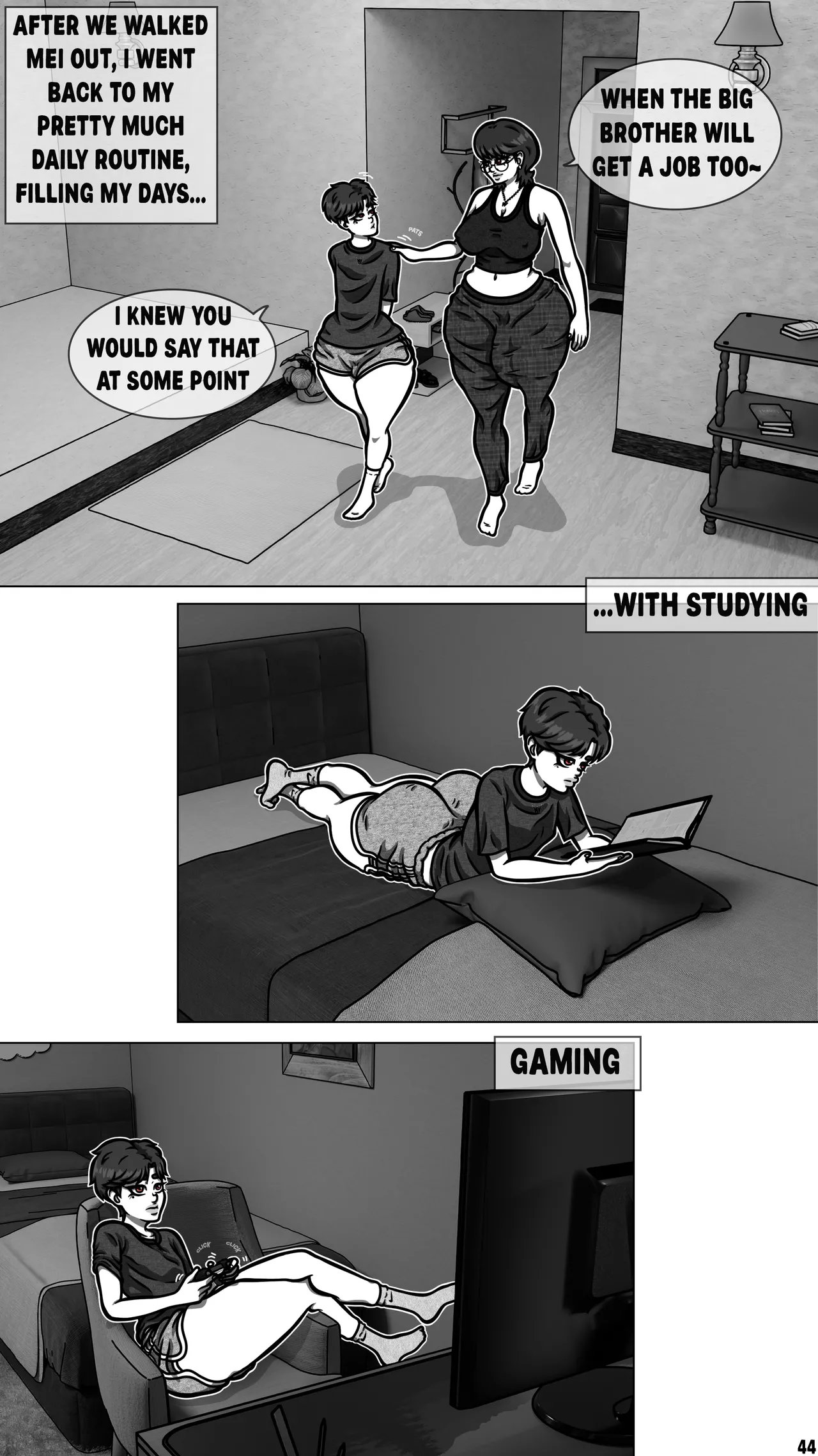 My Goth Futa Sis Is Huge porn comic picture 46
