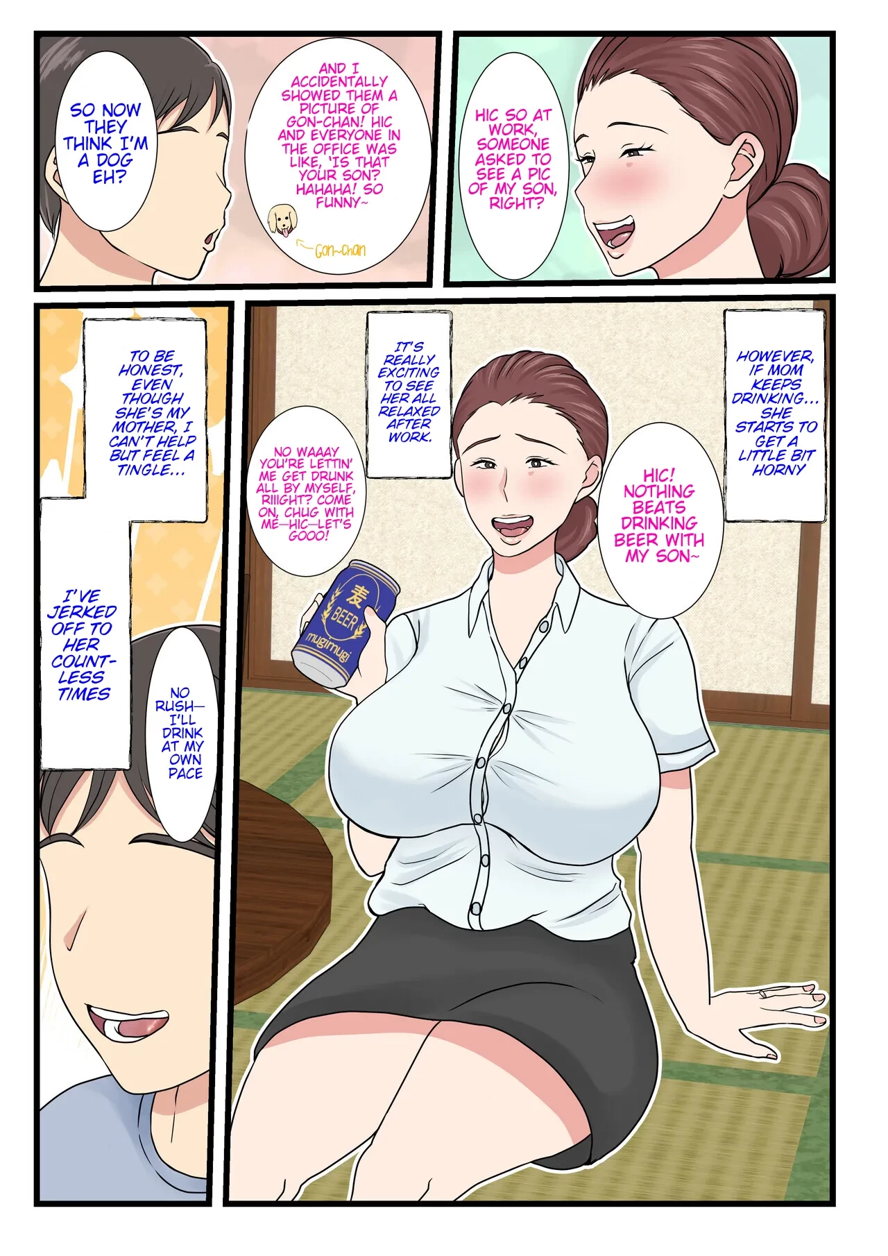 My mom is so sexy when she's drunk. Complete edition porn comic picture 4