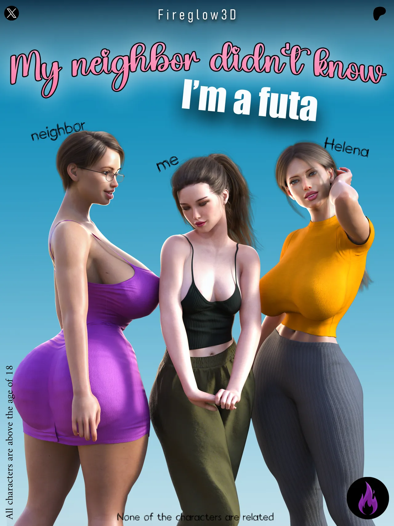 My neighbor didn't know I'm a futa porn comic picture 1