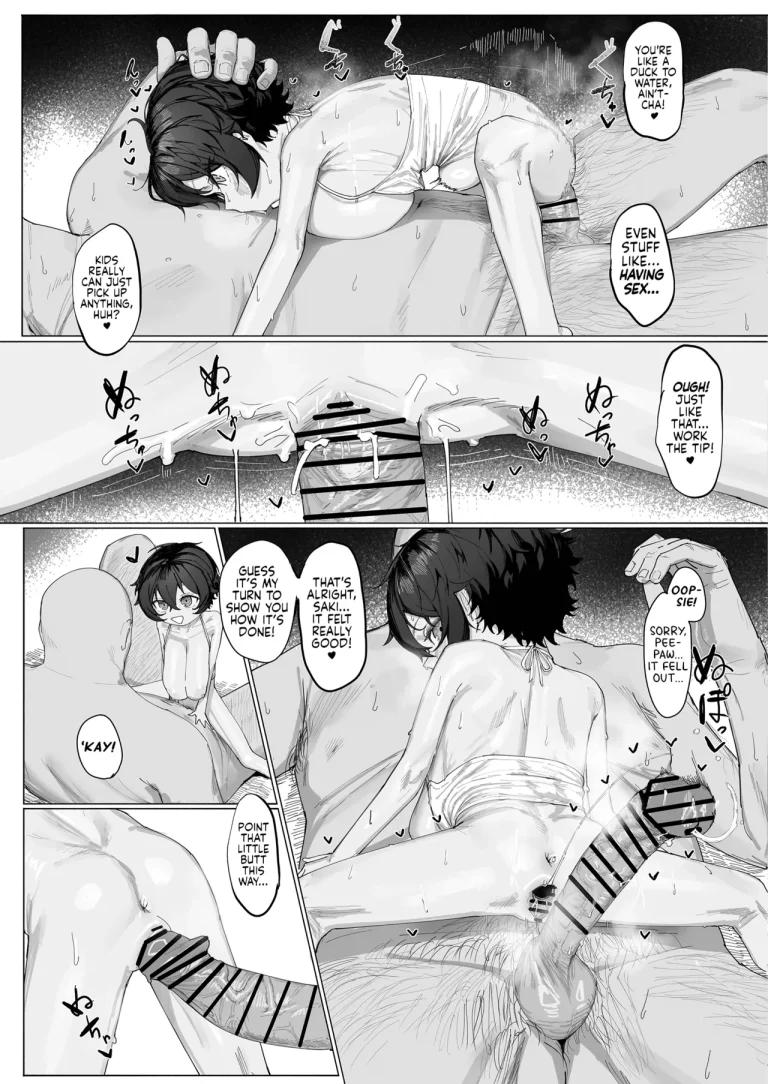 My Summer Vacation With Peepaw! | Saki-chan no Natsuyasumi OJii-chan to Issho! porn comic picture 32