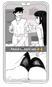 Najimi's late night texts porn comic picture 1