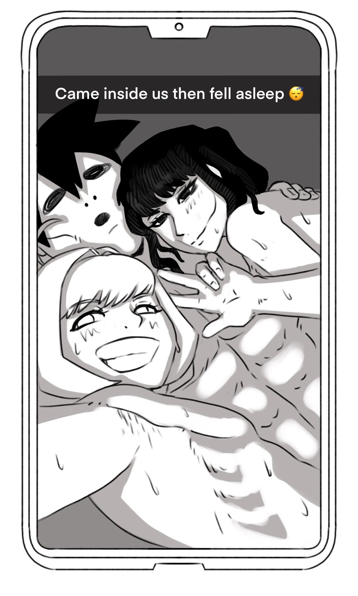 Najimi's late night texts porn comic picture 7