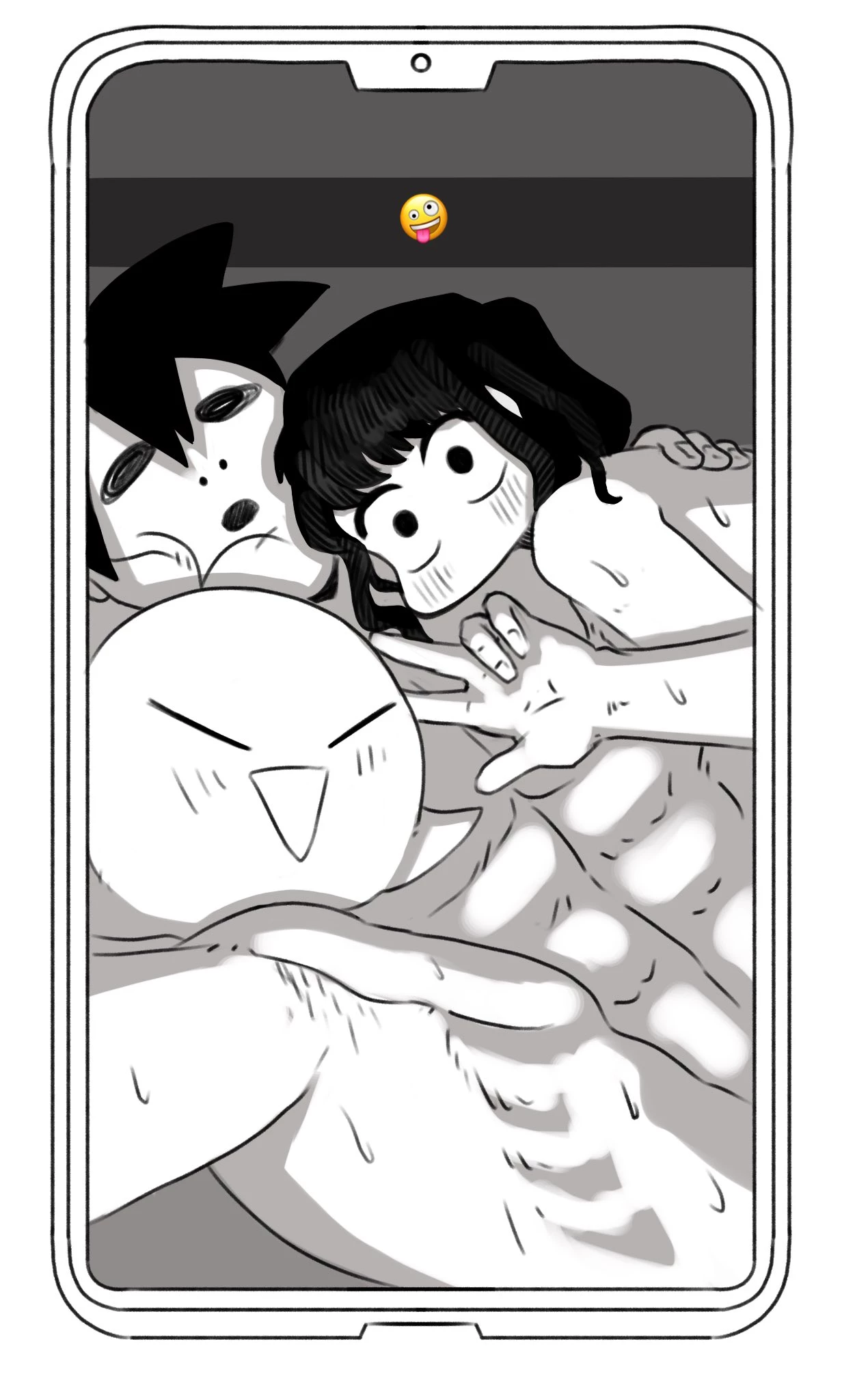 Najimi's late night texts porn comic picture 9