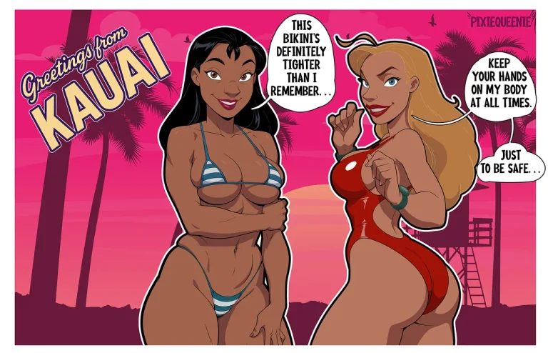 Nani & Lifeguard porn comic picture 1