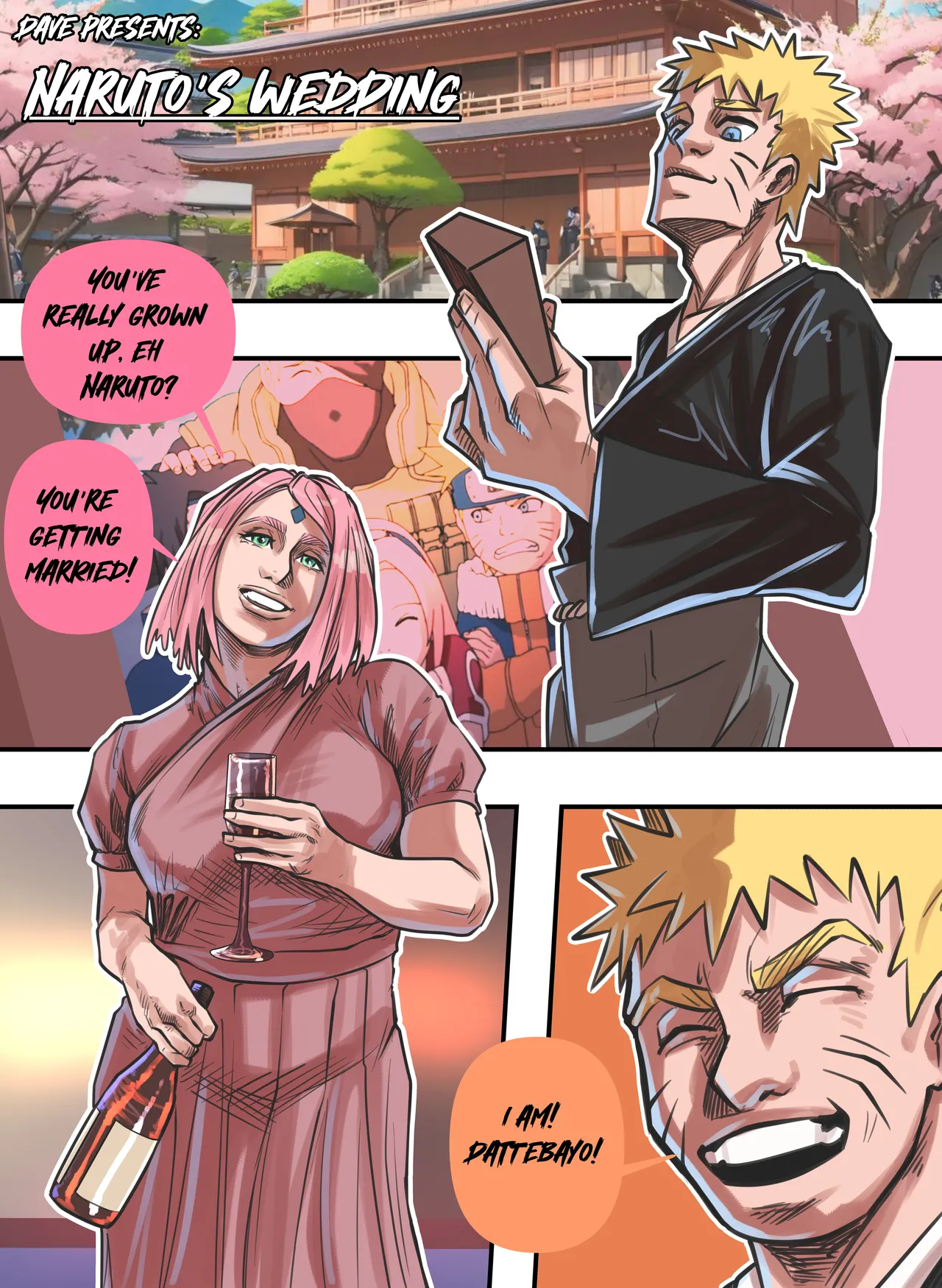 Naruto's Wedding 1-3 porn comic picture 1