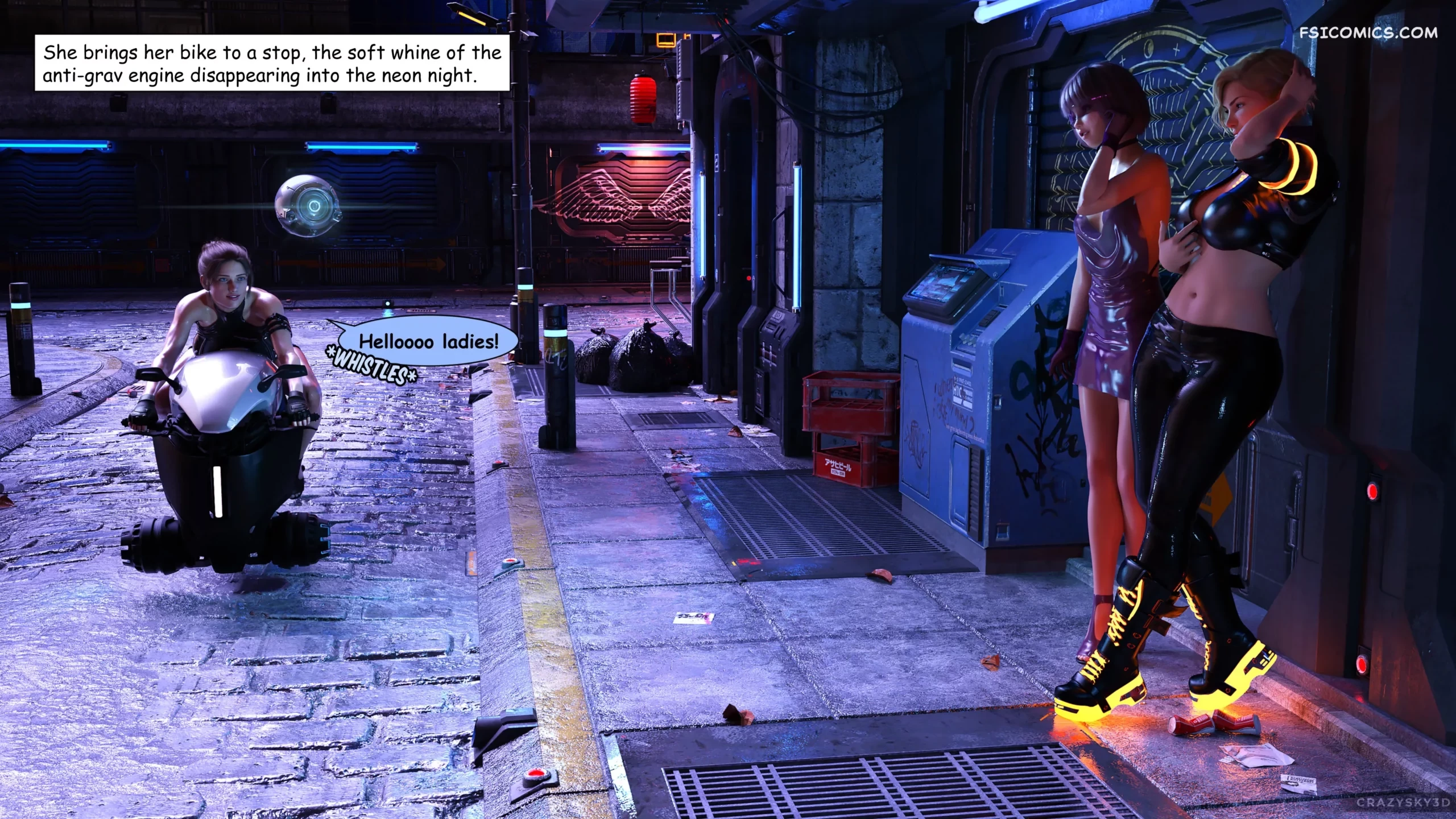 Neon Nights porn comic picture 6
