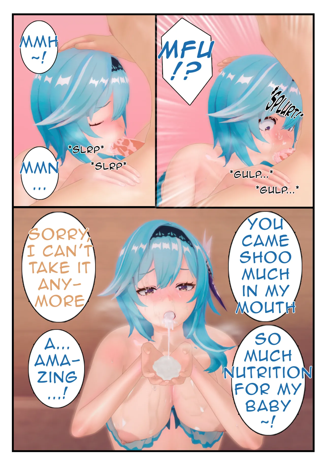 Ninshin Impact: Eula porn comic picture 8