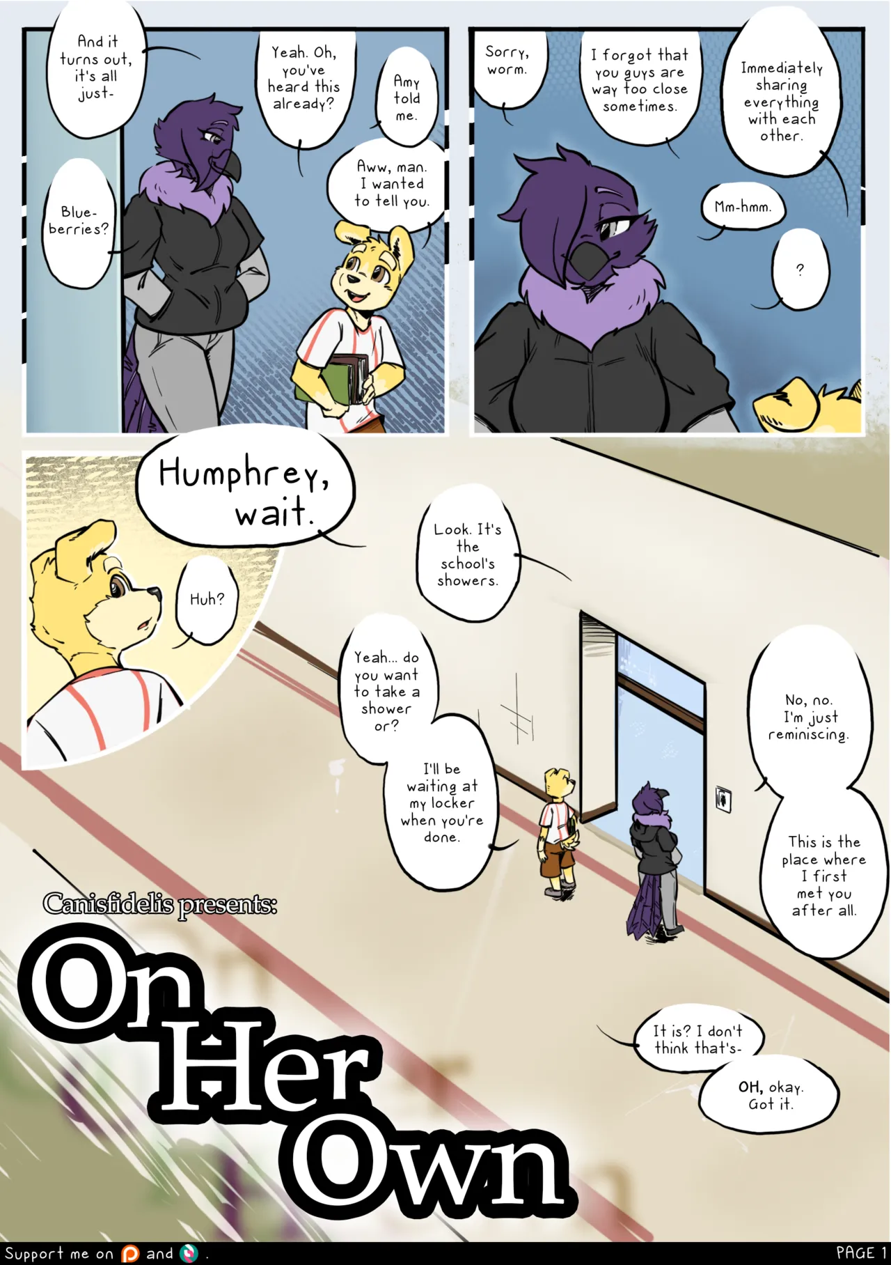 On Her Own porn comic picture 1