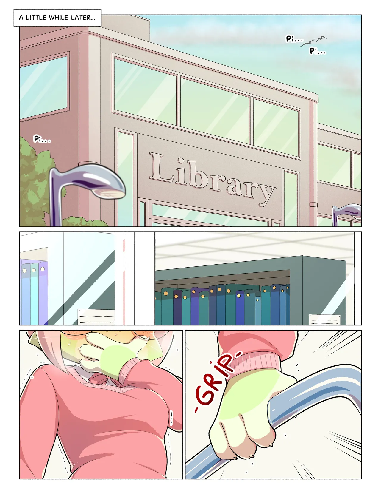 Orito and Minette: Visit the Library porn comic picture 4